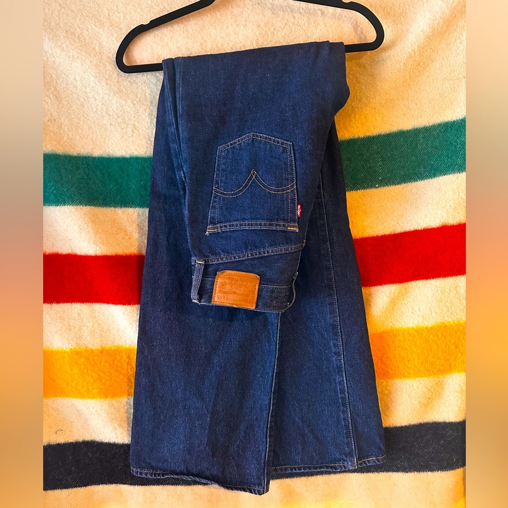 Levis Ribcage Wide Leg Jeans.